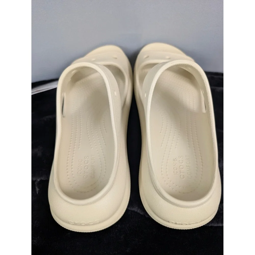 Crocs Classic‎ Crush Sandal Women SZ-11 Men SZ-9 Bone New Platform Slide